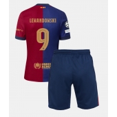 Barcelona Robert Lewandowski #9 Thuis tenue Kids 2024-25 Korte Mouwen (+ broek)