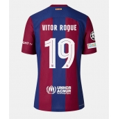 Barcelona Vitor Roque #19 Thuis tenue Dames 2023-24 Korte Mouwen