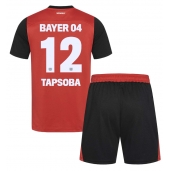 Bayer Leverkusen Edmond Tapsoba #12 Thuis tenue Kids 2024-25 Korte Mouwen (+ broek)