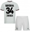 Bayer Leverkusen Granit Xhaka #34 Uit tenue Kids 2023-24 Korte Mouwen (+ broek)