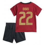 België Jeremy Doku #22 Thuis tenue Kids EK 2024 Korte Mouwen (+ broek)