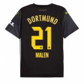 Borussia Dortmund Donyell Malen #21 Uit tenue 2024-25 Korte Mouwen