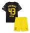 Borussia Dortmund Jamie Bynoe-Gittens #43 Uit tenue Kids 2024-25 Korte Mouwen (+ broek)