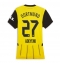 Borussia Dortmund Karim Adeyemi #27 Thuis tenue Dames 2024-25 Korte Mouwen