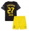 Borussia Dortmund Karim Adeyemi #27 Uit tenue Kids 2024-25 Korte Mouwen (+ broek)