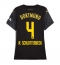 Borussia Dortmund Nico Schlotterbeck #4 Uit tenue Dames 2024-25 Korte Mouwen