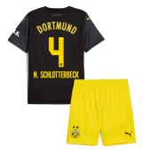 Borussia Dortmund Nico Schlotterbeck #4 Uit tenue Kids 2024-25 Korte Mouwen (+ broek)