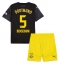 Borussia Dortmund Ramy Bensebaini #5 Uit tenue Kids 2024-25 Korte Mouwen (+ broek)