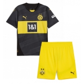 Borussia Dortmund Uit tenue Kids 2024-25 Korte Mouwen (+ broek)