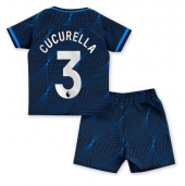 Chelsea Marc Cucurella #3 Uit tenue Kids 2023-24 Korte Mouwen (+ broek)