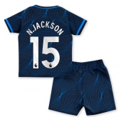 Chelsea Nicolas Jackson #15 Uit tenue Kids 2023-24 Korte Mouwen (+ broek)