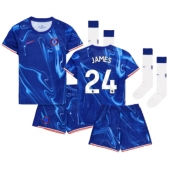 Chelsea Reece James #24 Thuis tenue Kids 2024-25 Korte Mouwen (+ broek)