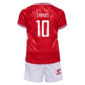 Denemarken Christian Eriksen #10 Thuis tenue Kids EK 2024 Korte Mouwen (+ broek)