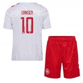 Denemarken Christian Eriksen #10 Uit tenue Kids EK 2024 Korte Mouwen (+ broek)