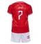 Denemarken Mathias Jensen #7 Thuis tenue Kids EK 2024 Korte Mouwen (+ broek)