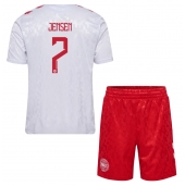 Denemarken Mathias Jensen #7 Uit tenue Kids EK 2024 Korte Mouwen (+ broek)