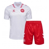 Denemarken Uit tenue Kids EK 2024 Korte Mouwen (+ broek)