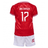 Denemarken Victor Kristiansen #17 Thuis tenue Kids EK 2024 Korte Mouwen (+ broek)