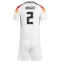 Duitsland Antonio Rudiger #2 Thuis tenue Kids EK 2024 Korte Mouwen (+ broek)