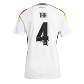 Duitsland Jonathan Tah #4 Thuis tenue Dames EK 2024 Korte Mouwen