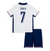 Engeland Bukayo Saka #7 Thuis tenue Kids EK 2024 Korte Mouwen (+ broek)