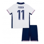 Engeland Phil Foden #11 Thuis tenue Kids EK 2024 Korte Mouwen (+ broek)