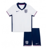 Engeland Thuis tenue Kids EK 2024 Korte Mouwen (+ broek)