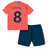 Everton Amadou Onana #8 Uit tenue Kids 2023-24 Korte Mouwen (+ broek)