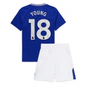 Everton Ashley Young #18 Thuis tenue Kids 2024-25 Korte Mouwen (+ broek)