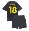 Everton Ashley Young #18 Uit tenue Kids 2024-25 Korte Mouwen (+ broek)