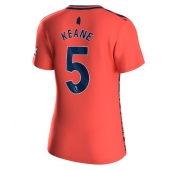 Everton Michael Keane #5 Uit tenue Dames 2023-24 Korte Mouwen