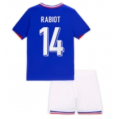 Frankrijk Adrien Rabiot #14 Thuis tenue Kids EK 2024 Korte Mouwen (+ broek)