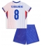 Frankrijk Aurelien Tchouameni #8 Uit tenue Kids EK 2024 Korte Mouwen (+ broek)