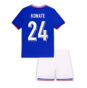 Frankrijk Ibrahima Konate #24 Thuis tenue Kids EK 2024 Korte Mouwen (+ broek)