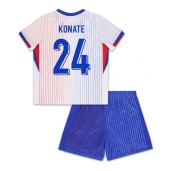 Frankrijk Ibrahima Konate #24 Uit tenue Kids EK 2024 Korte Mouwen (+ broek)