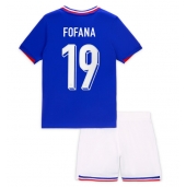 Frankrijk Youssouf Fofana #19 Thuis tenue Kids EK 2024 Korte Mouwen (+ broek)