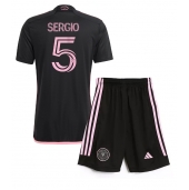 Inter Miami Sergio Busquets #5 Uit tenue Kids 2024-25 Korte Mouwen (+ broek)