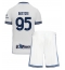 Inter Milan Alessandro Bastoni #95 Uit tenue Kids 2024-25 Korte Mouwen (+ broek)