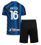 Inter Milan Davide Frattesi #16 Thuis tenue Kids 2024-25 Korte Mouwen (+ broek)