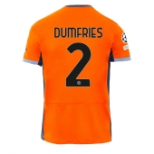 Inter Milan Denzel Dumfries #2 Derde tenue 2023-24 Korte Mouwen