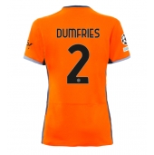 Inter Milan Denzel Dumfries #2 Derde tenue Dames 2023-24 Korte Mouwen