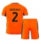 Inter Milan Denzel Dumfries #2 Derde tenue Kids 2023-24 Korte Mouwen (+ broek)