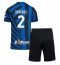 Inter Milan Denzel Dumfries #2 Thuis tenue Kids 2024-25 Korte Mouwen (+ broek)