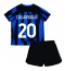 Inter Milan Hakan Calhanoglu #20 Thuis tenue Kids 2023-24 Korte Mouwen (+ broek)