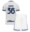 Inter Milan Matteo Darmian #36 Uit tenue Kids 2024-25 Korte Mouwen (+ broek)