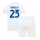 Inter Milan Nicolo Barella #23 Uit tenue Kids 2023-24 Korte Mouwen (+ broek)