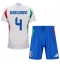 Italië Alessandro Buongiorno #4 Uit tenue Kids EK 2024 Korte Mouwen (+ broek)