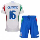 Italië Bryan Cristante #16 Uit tenue Kids EK 2024 Korte Mouwen (+ broek)