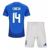 Italië Federico Chiesa #14 Thuis tenue Kids EK 2024 Korte Mouwen (+ broek)