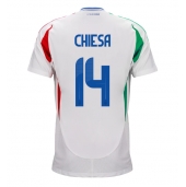 Italië Federico Chiesa #14 Uit tenue EK 2024 Korte Mouwen